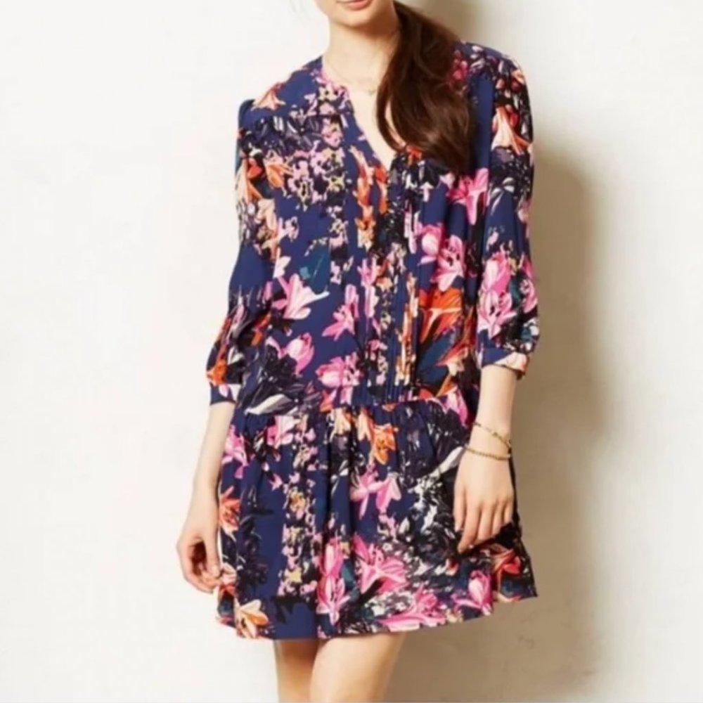 Maeve Floral Drop Waist Dress - Size XS
